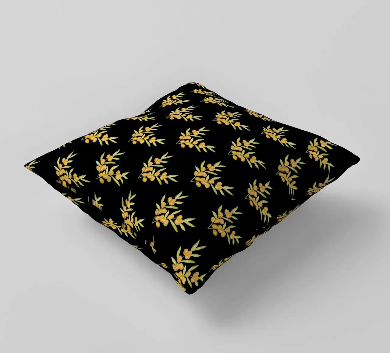 Seabuckthorn Pattern #2 cuscino da kathrinmay