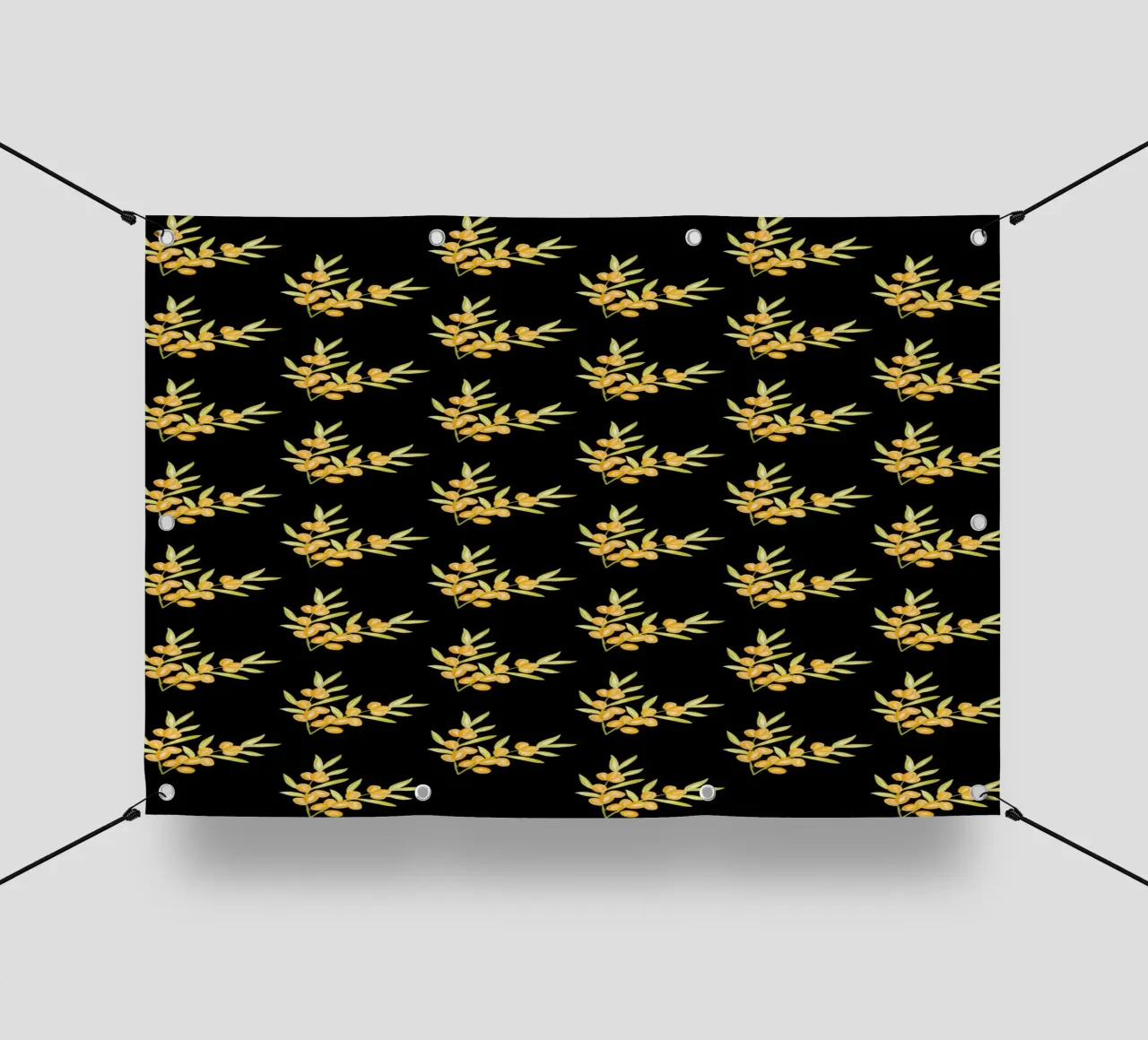 Seabuckthorn Pattern #2 PVC Plane von kathrinmay
