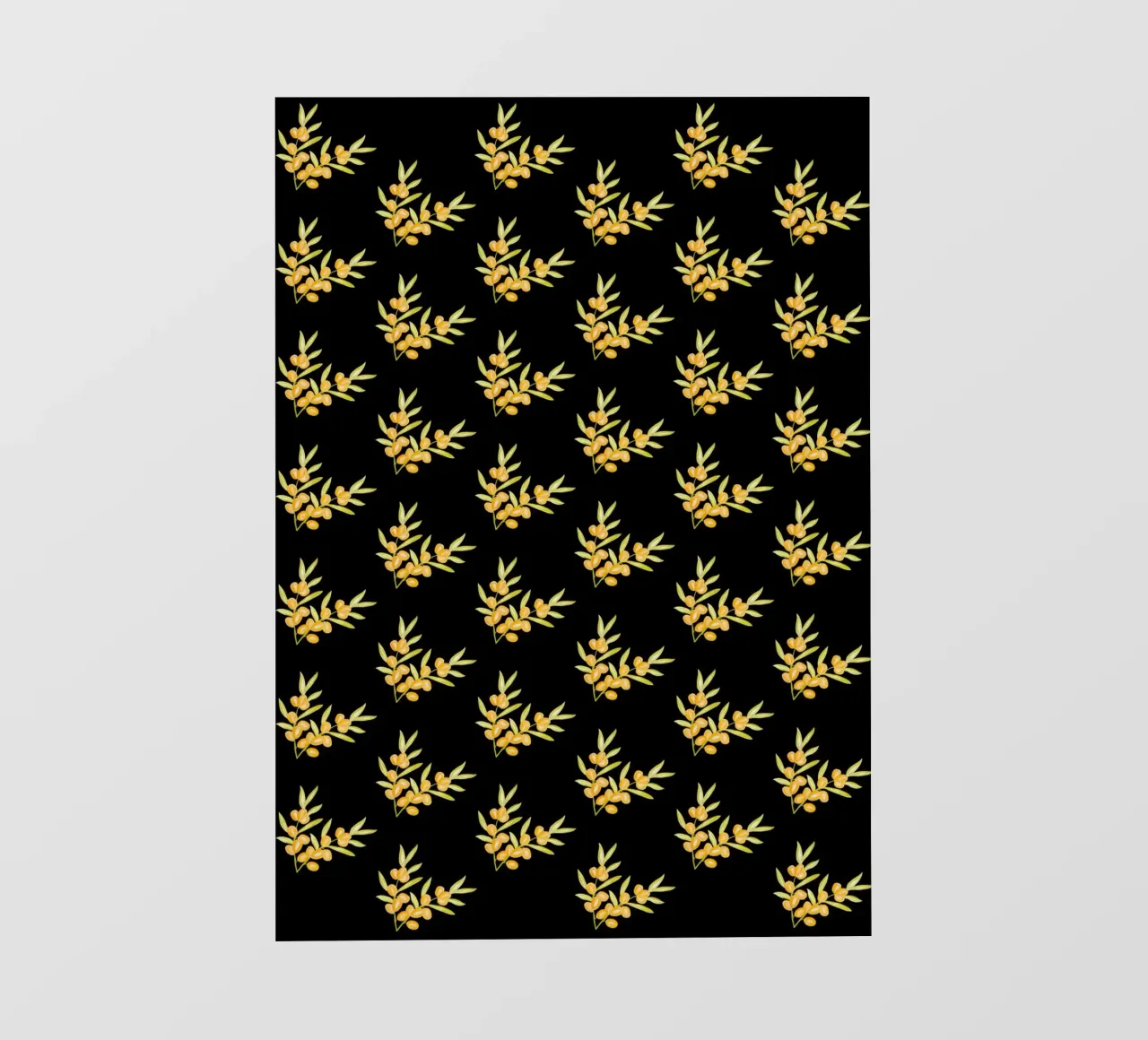 Seabuckthorn Pattern #2 PVC Plane von kathrinmay