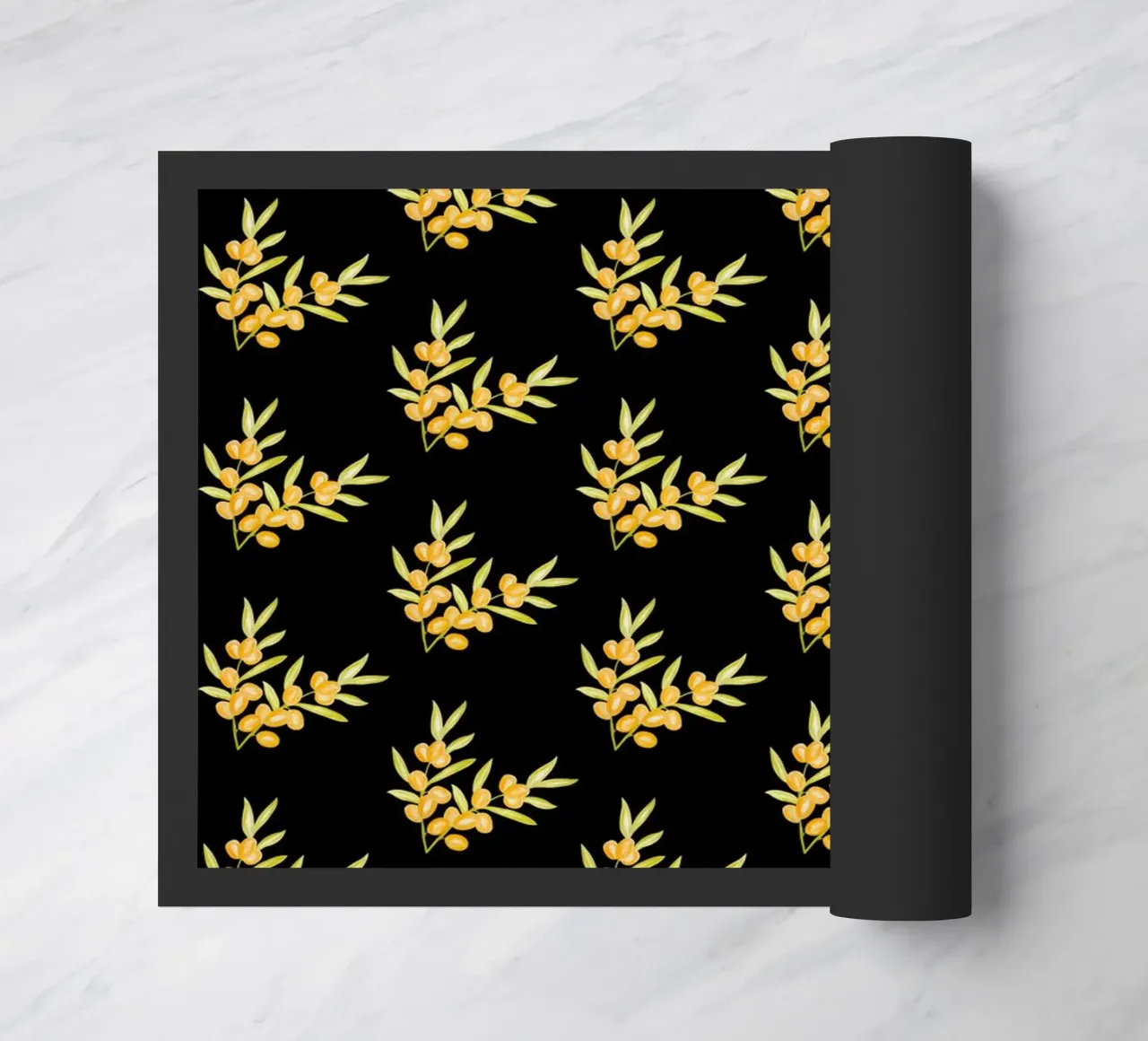 Seabuckthorn Pattern #2 deurmat van kathrinmay