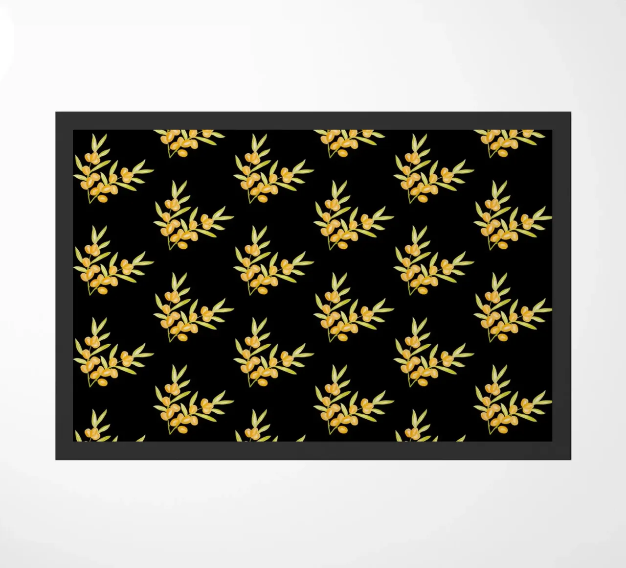 Seabuckthorn Pattern #2 deurmat van kathrinmay