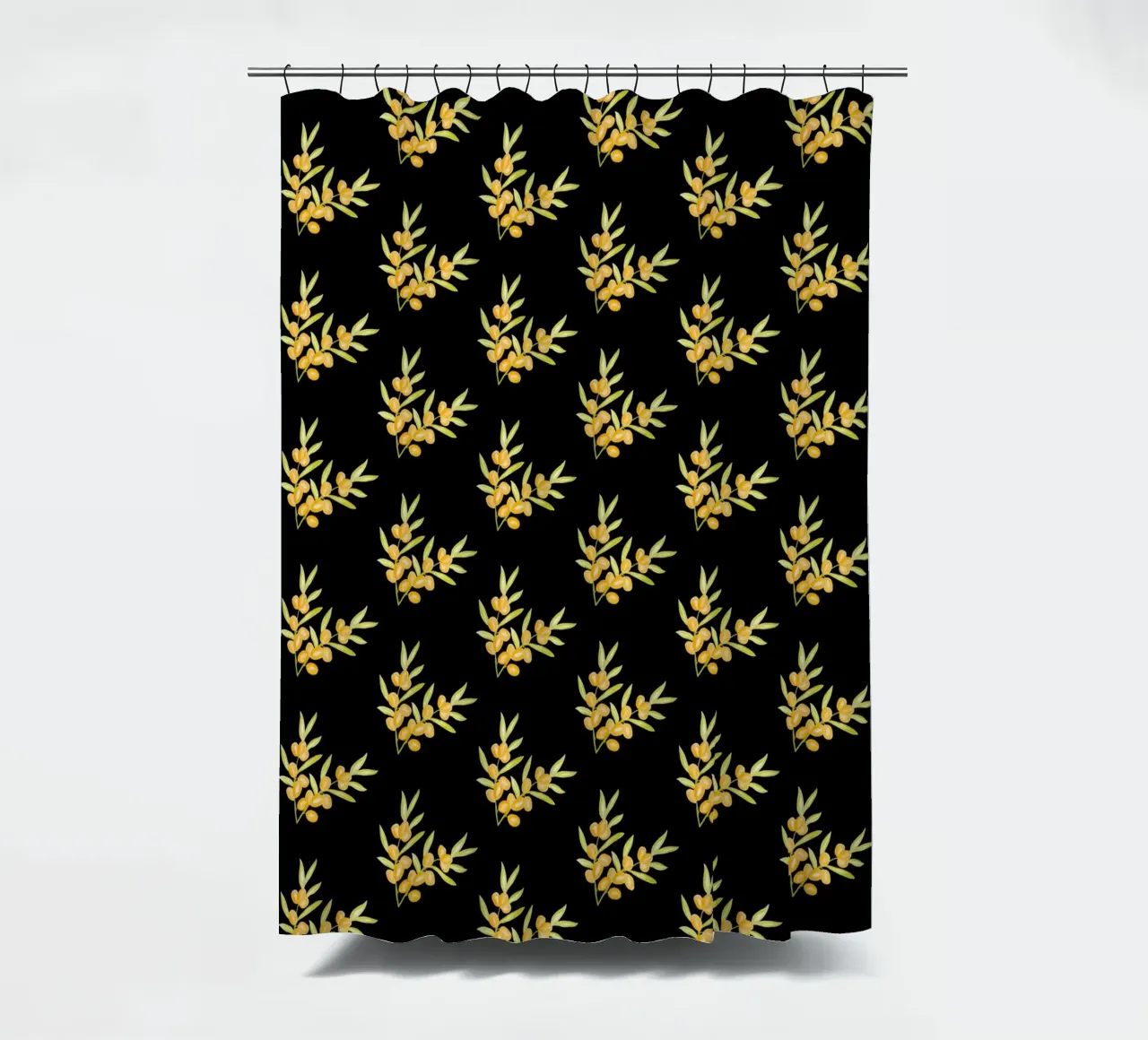 Seabuckthorn Pattern #2 Duschvorhang von kathrinmay