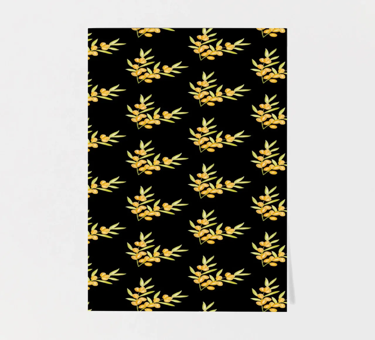 Seabuckthorn Pattern #2 foglio adesivo da kathrinmay