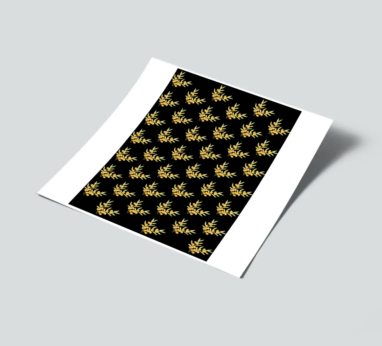 Seabuckthorn Pattern #2 foglio adesivo da kathrinmay