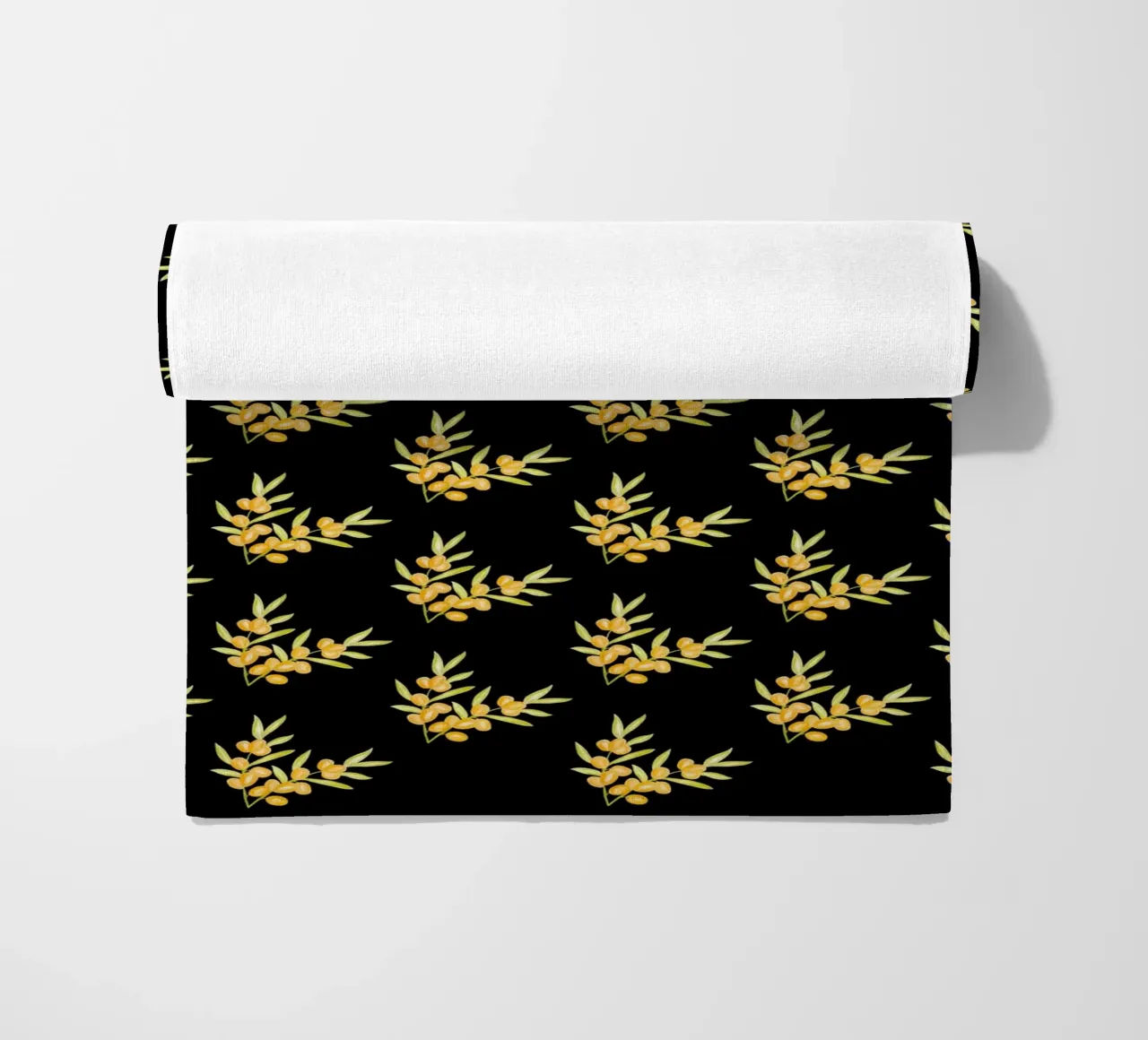 Seabuckthorn Pattern #2 strandhanddoek van kathrinmay