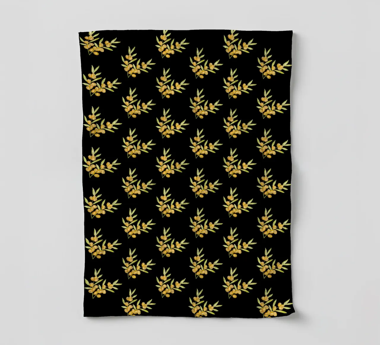 Seabuckthorn Pattern #2 canovaccio da cucina da kathrinmay