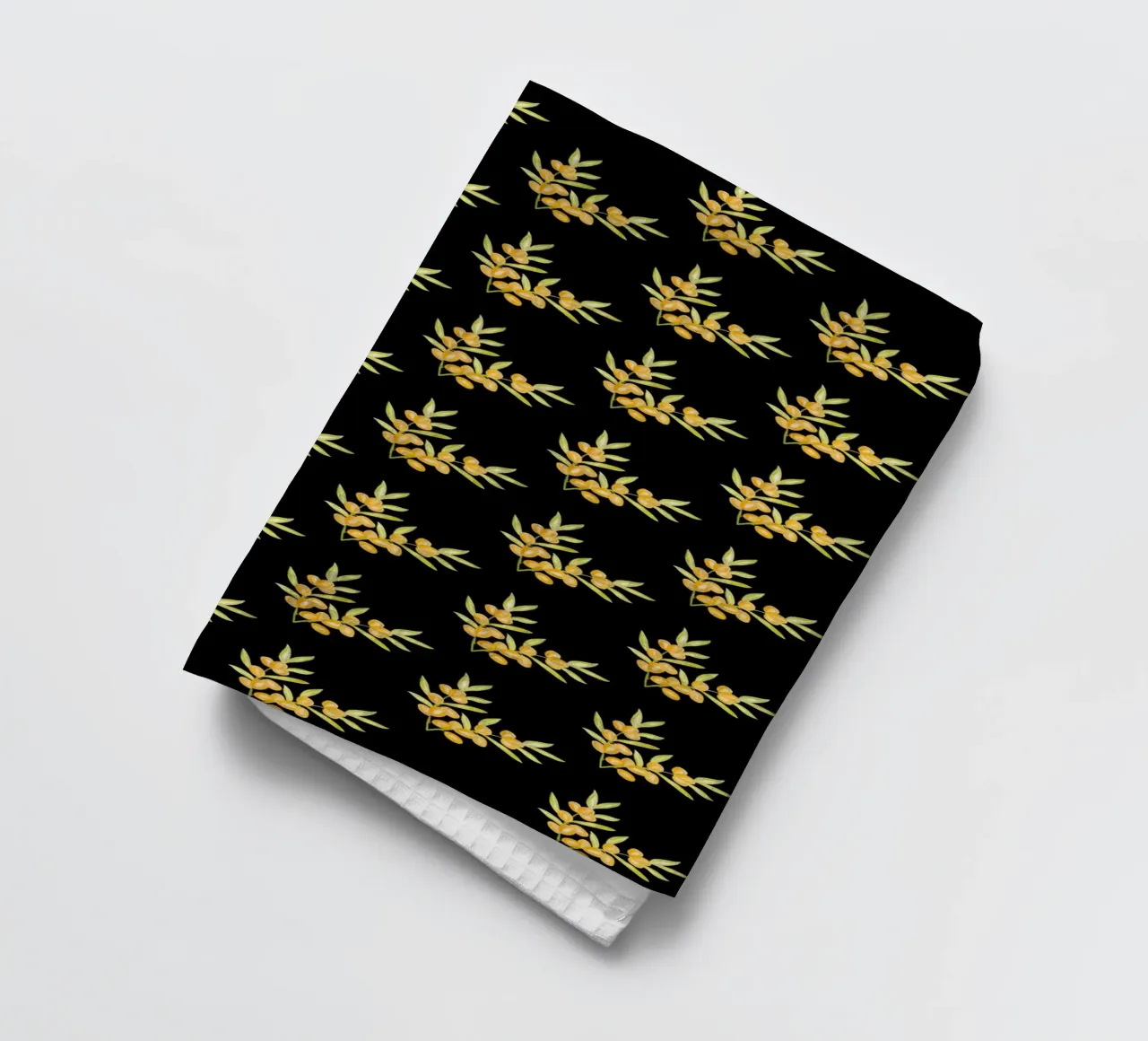 Seabuckthorn Pattern #2 theedoek van kathrinmay