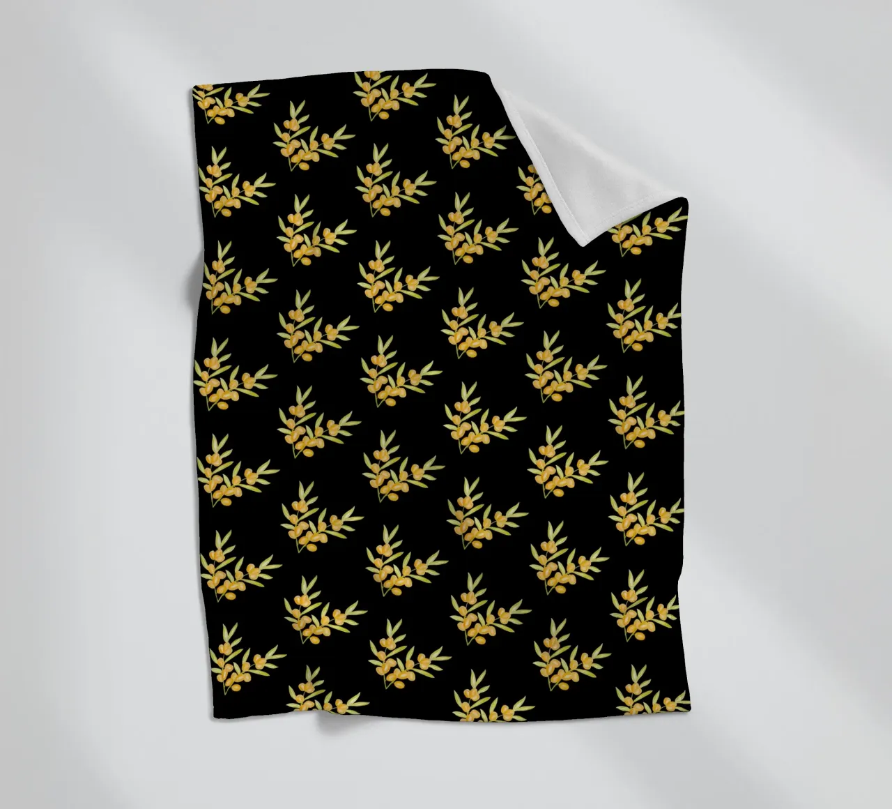 Seabuckthorn Pattern #2 coperta in pile da kathrinmay