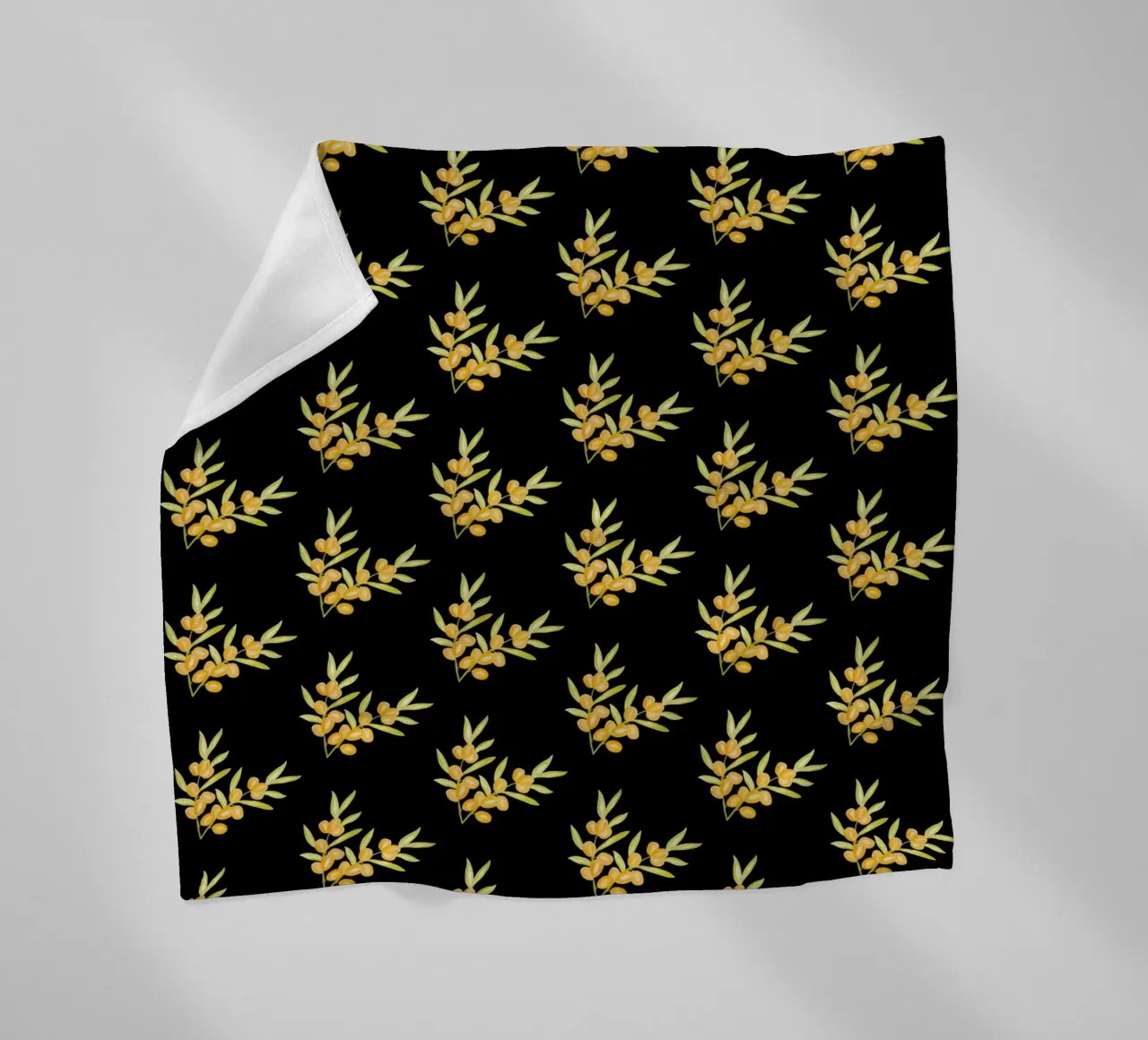 Seabuckthorn Pattern #2 coperta in pile da kathrinmay