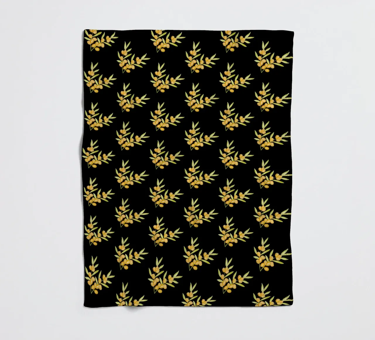 Seabuckthorn Pattern #2 coperta in pile da kathrinmay