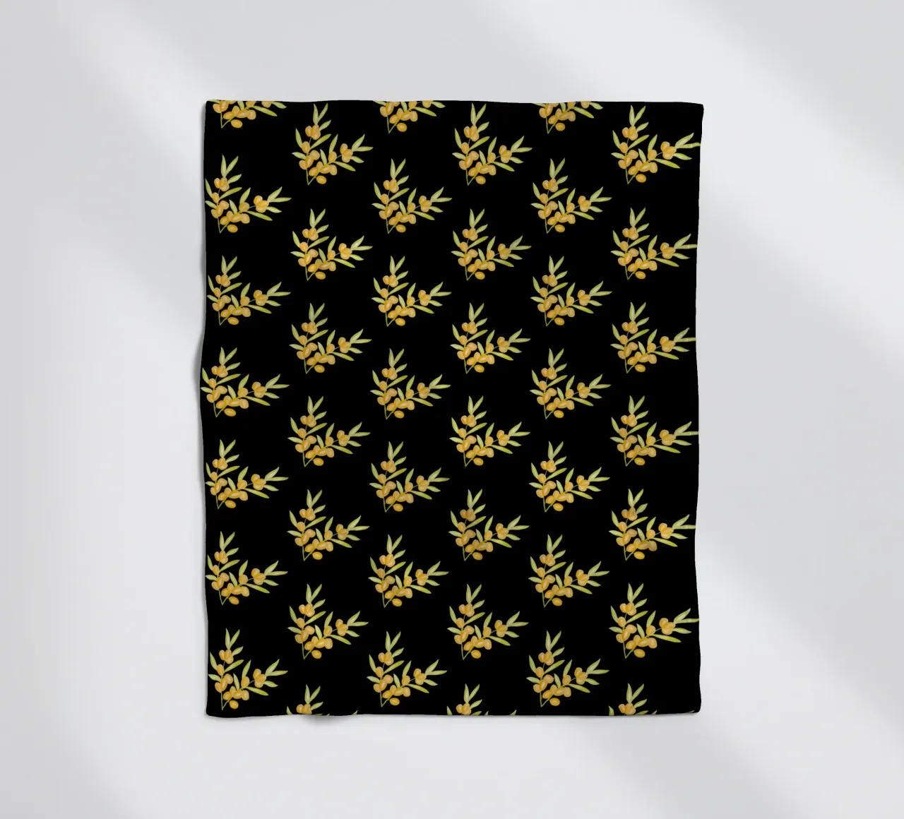 Seabuckthorn Pattern #2 coperta in pile da kathrinmay