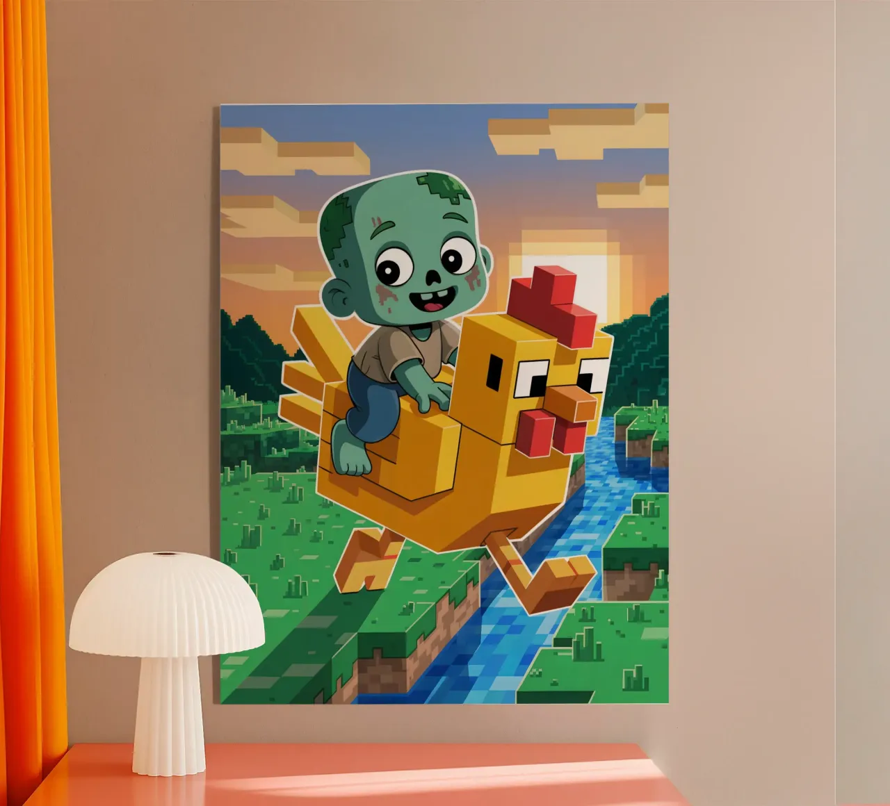 Minecraft plexiglass da Cyberpunk Canvas