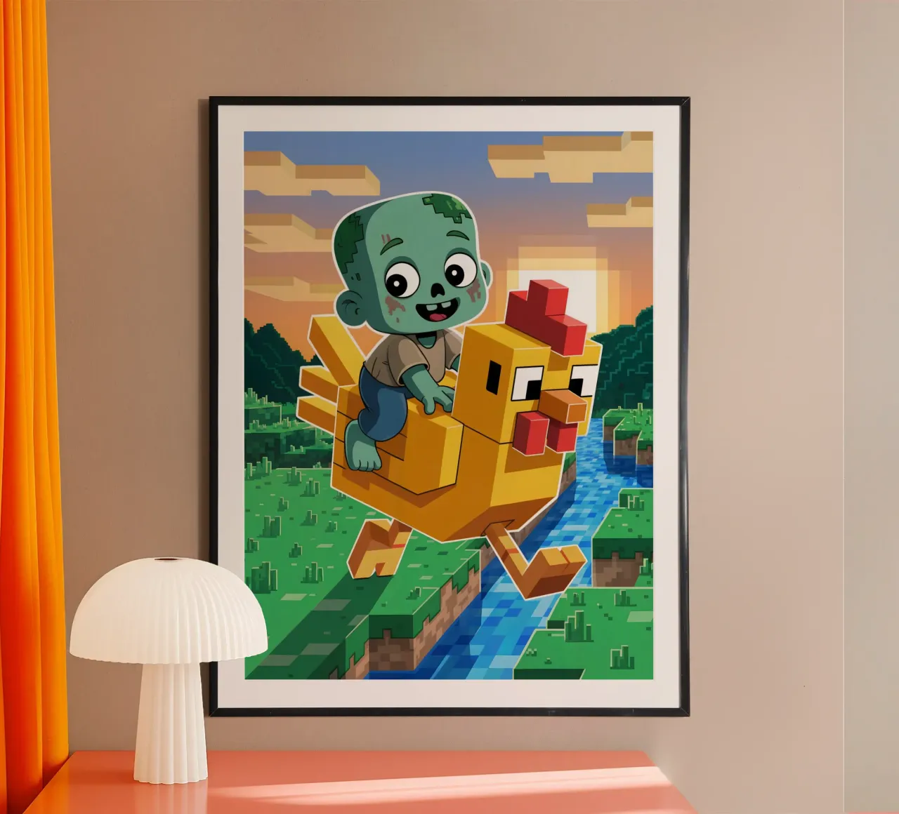 Minecraft carta hahnemühle da Cyberpunk Canvas