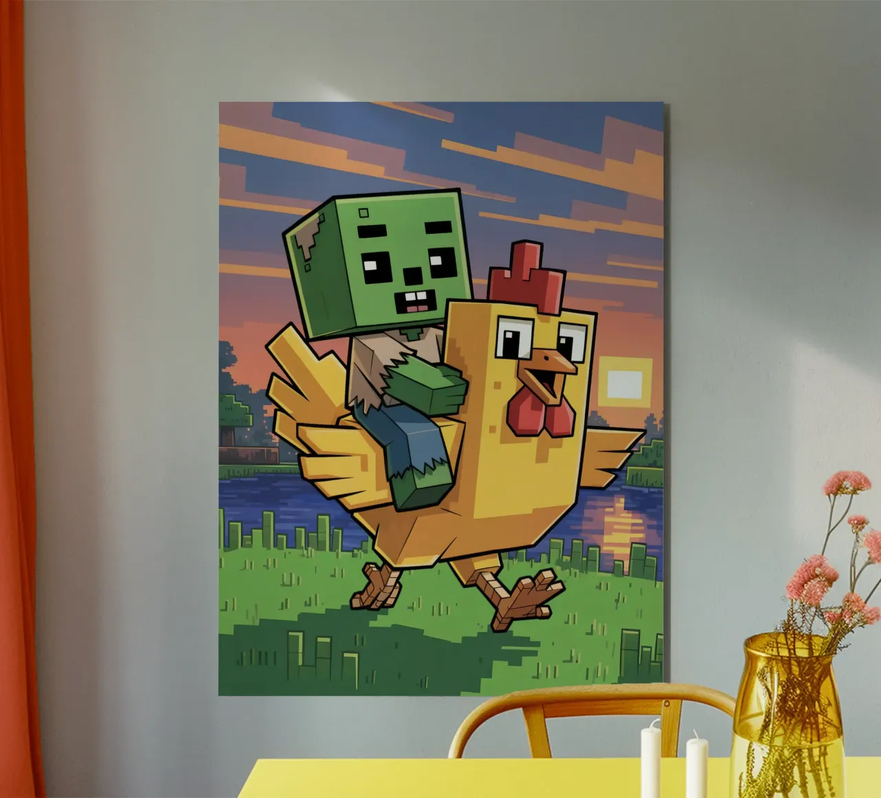Minecraft alluminio dibond da Cyberpunk Canvas