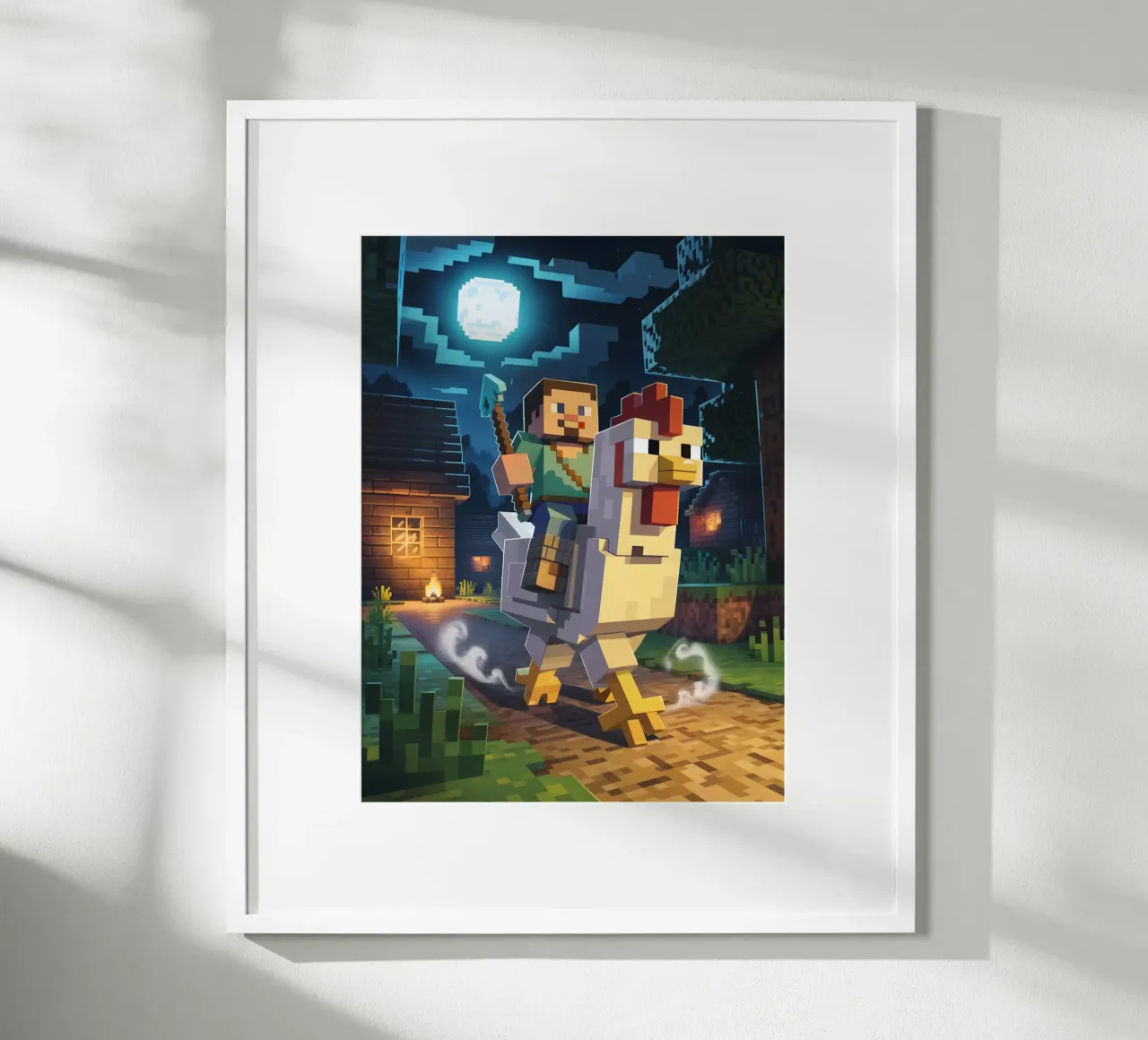Minecraft carta hahnemühle da Cyberpunk Canvas