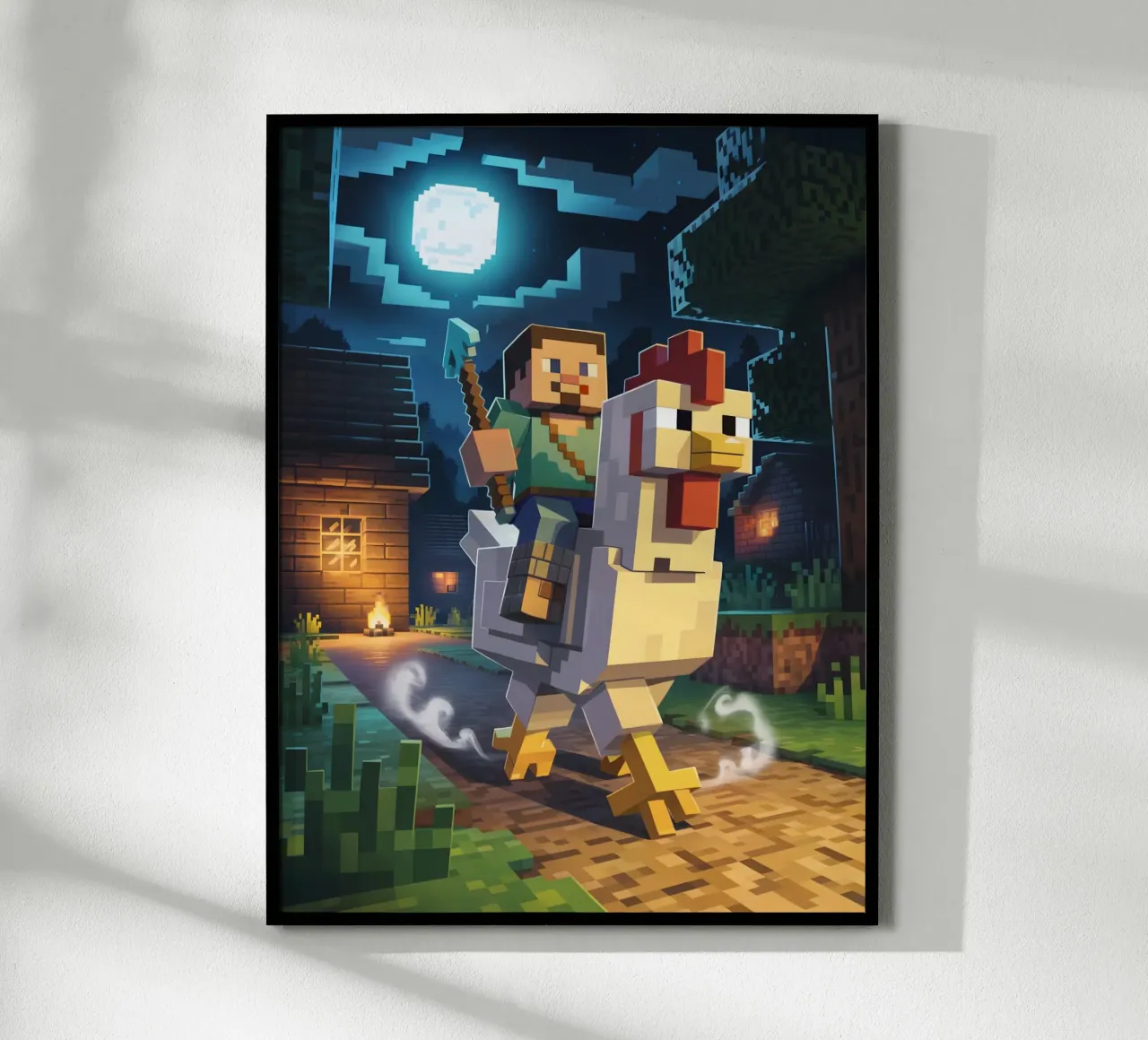 Minecraft carta hahnemühle da Cyberpunk Canvas