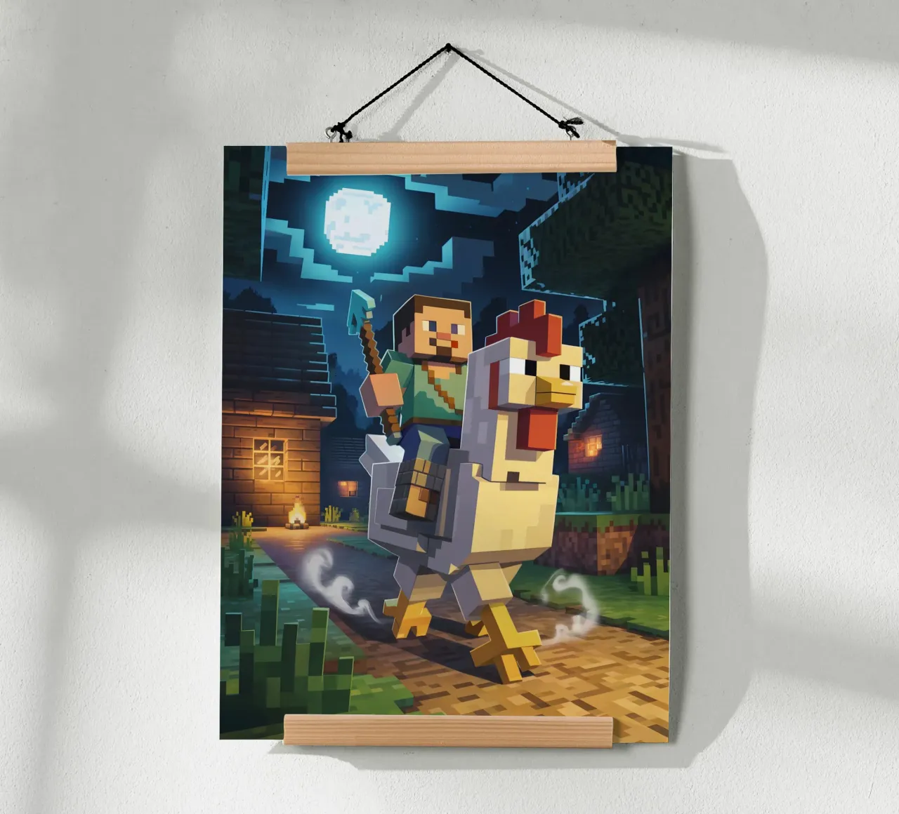 Minecraft carta hahnemühle da Cyberpunk Canvas