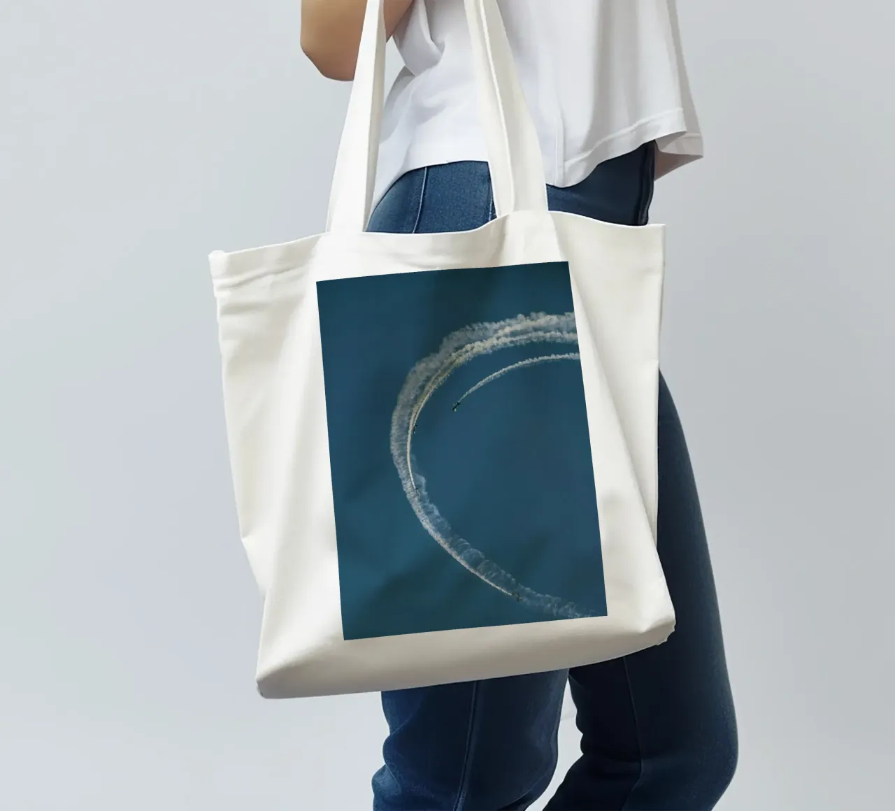 curve line plane borsa in juta da feny