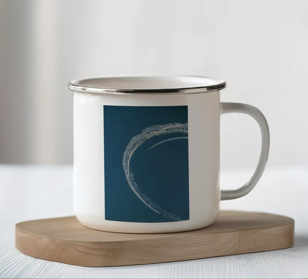 curve line plane tazza in smalto da feny