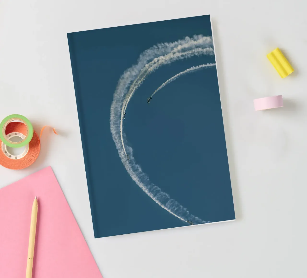 curve line plane notebook by feny