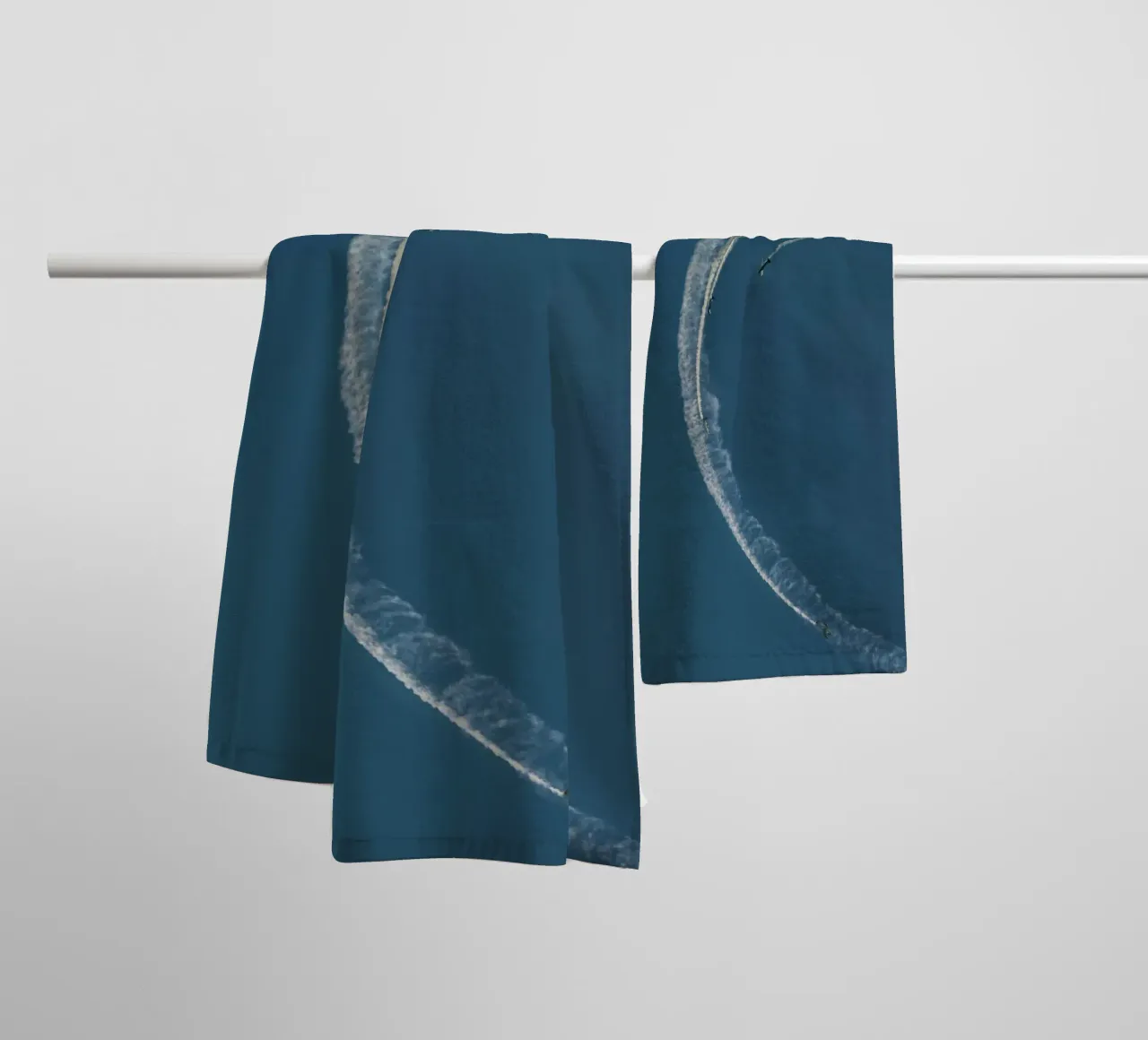 curve line plane asciugamano da bagno da feny