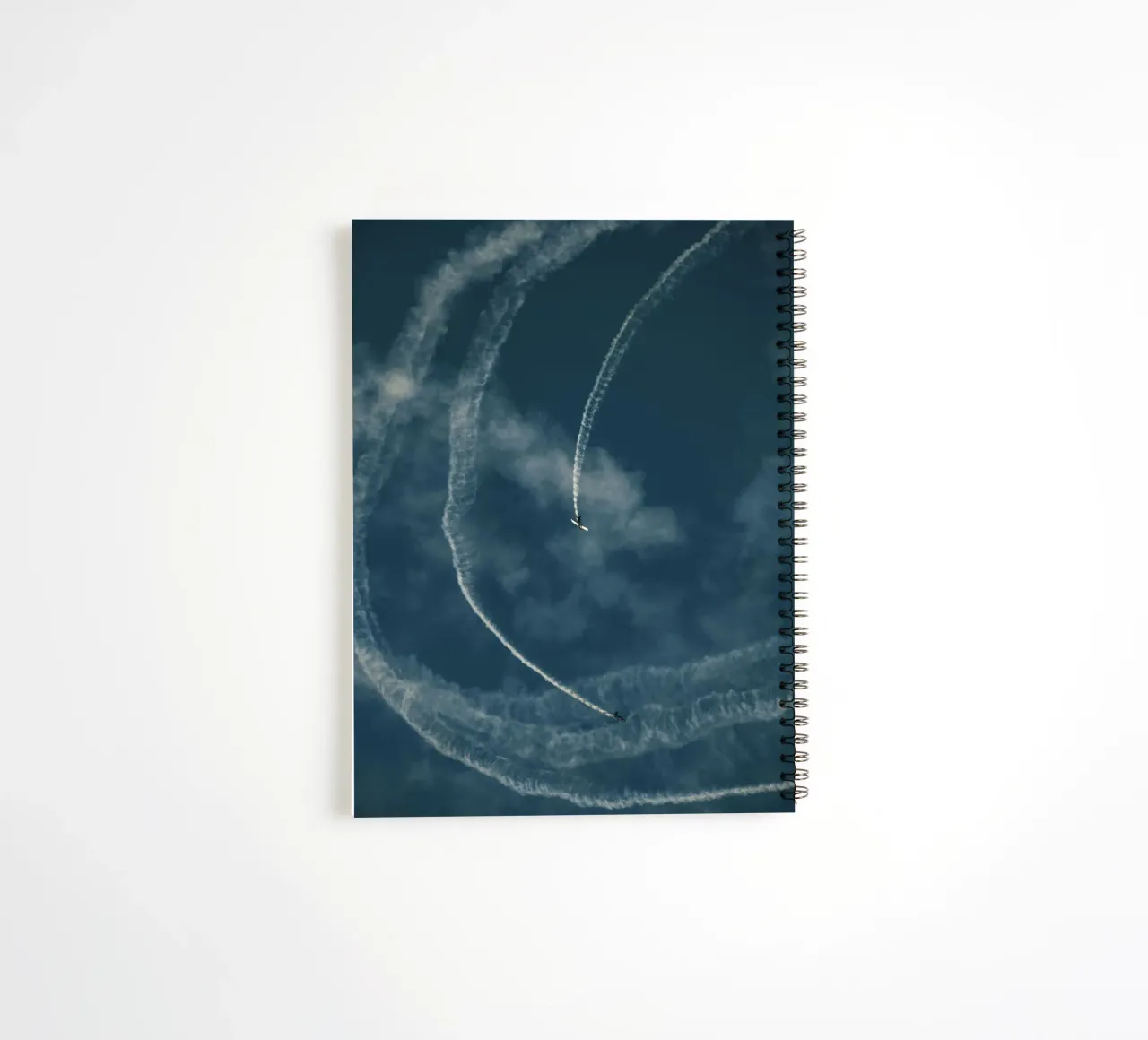 curve line plane 02 spiral notebook by feny