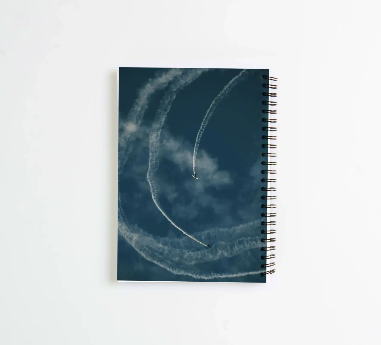 curve line plane 02 spiral notebook by feny