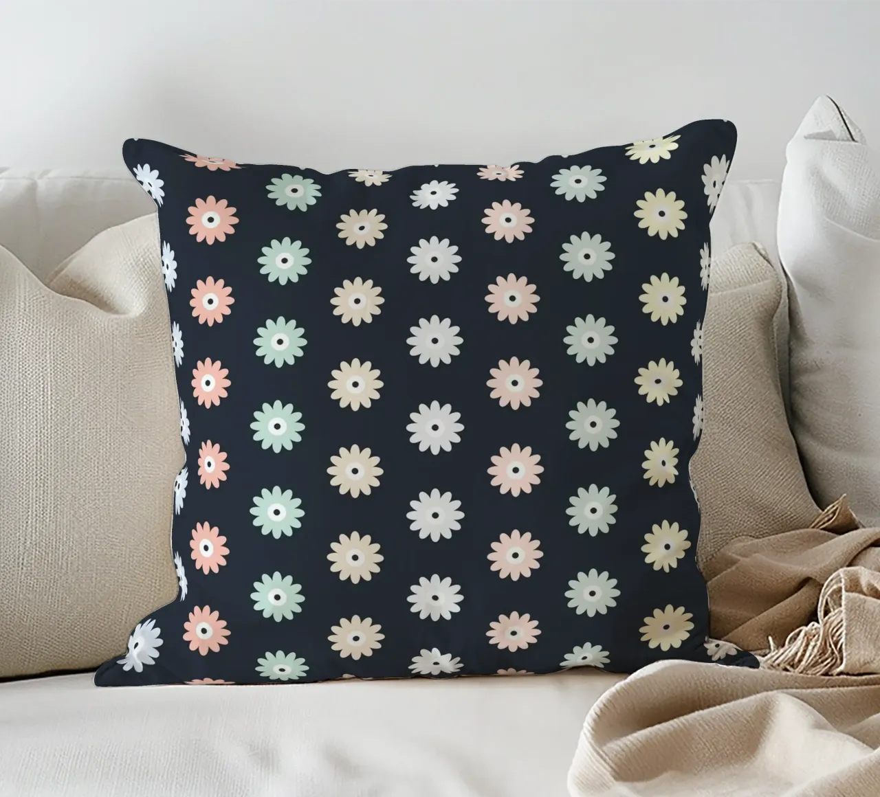 Floral Pattern Colourful #1 cuscino da kathrinmay