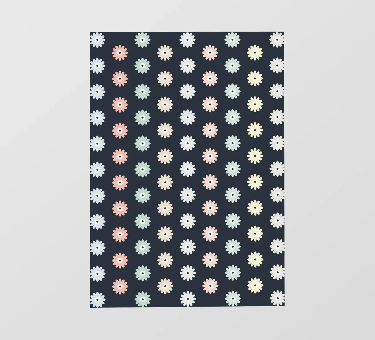Floral Pattern Colourful #1 pellicola backlit da kathrinmay