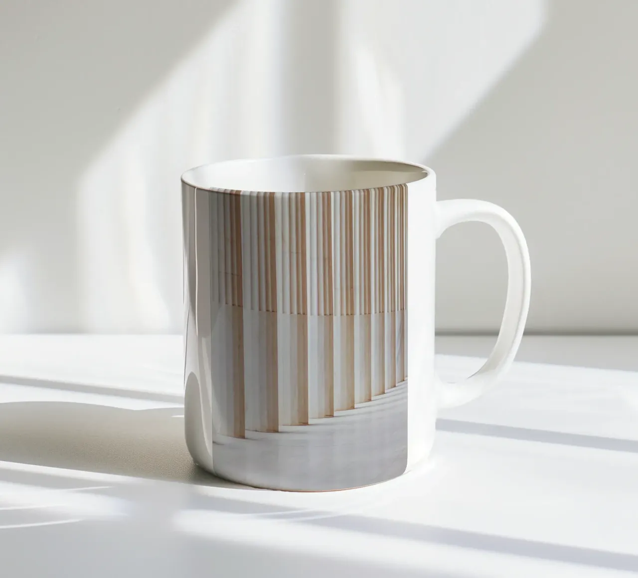 striped pillar tazza in ceramica da feny