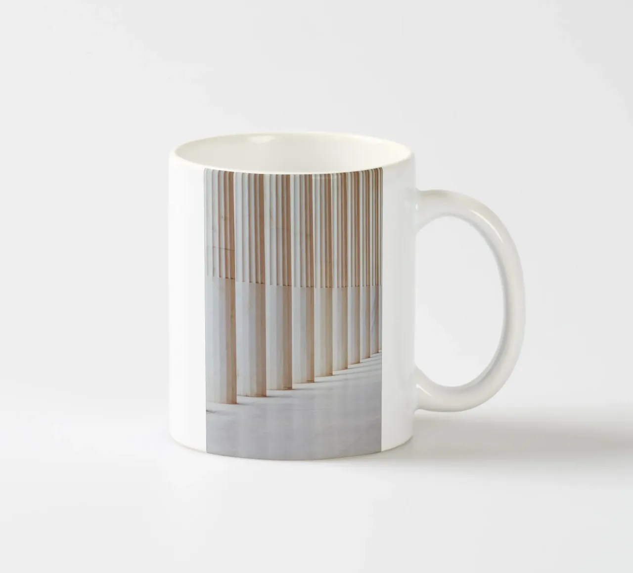 striped pillar tazza in ceramica da feny