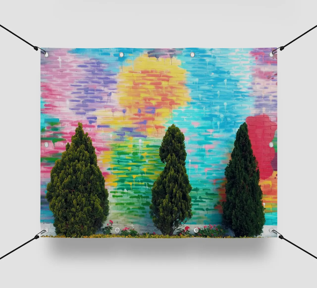 tree in color wall telo in pvc da feny