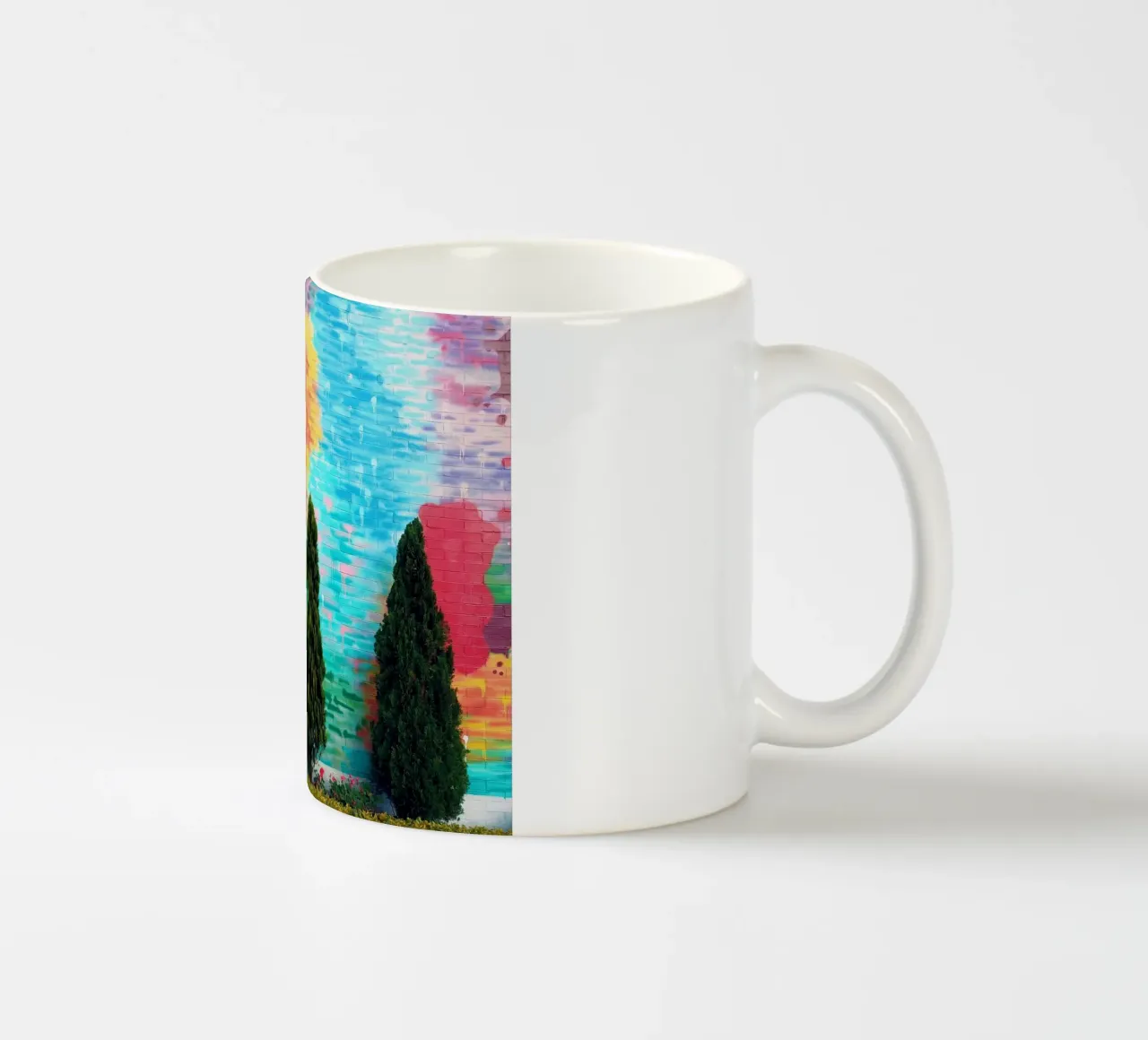 tree in color wall tazza in ceramica da feny