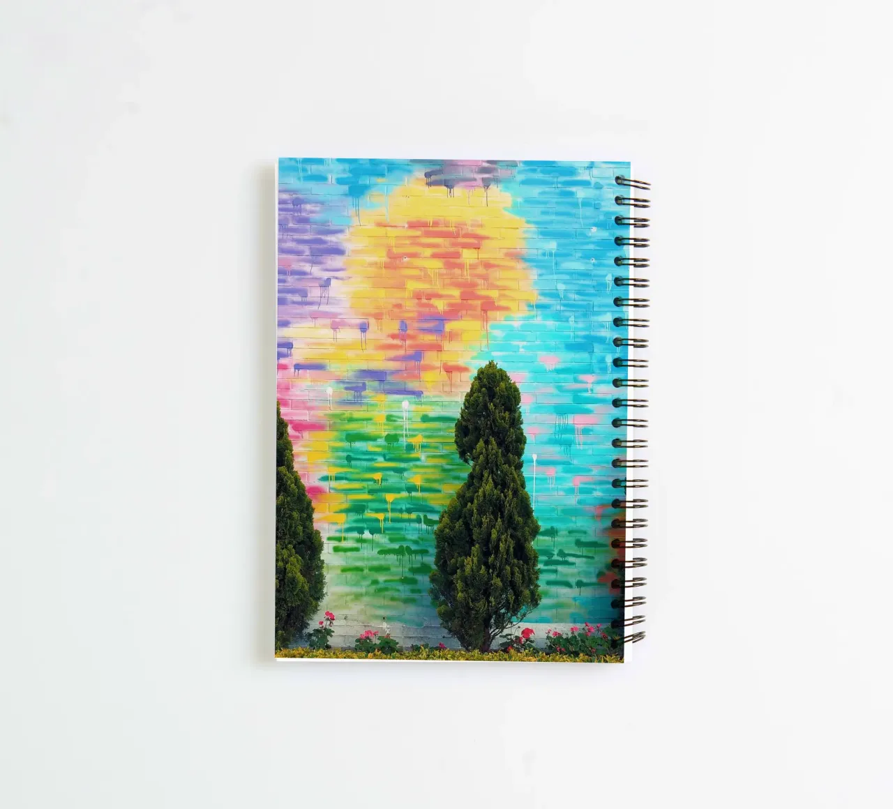 tree in color wall diario ad anelli da feny