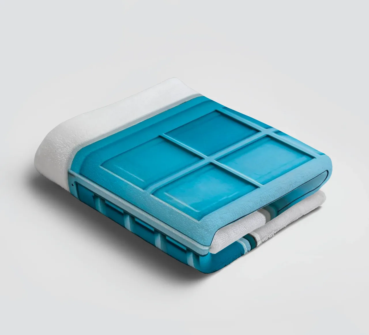single window blue asciugamano da bagno da feny