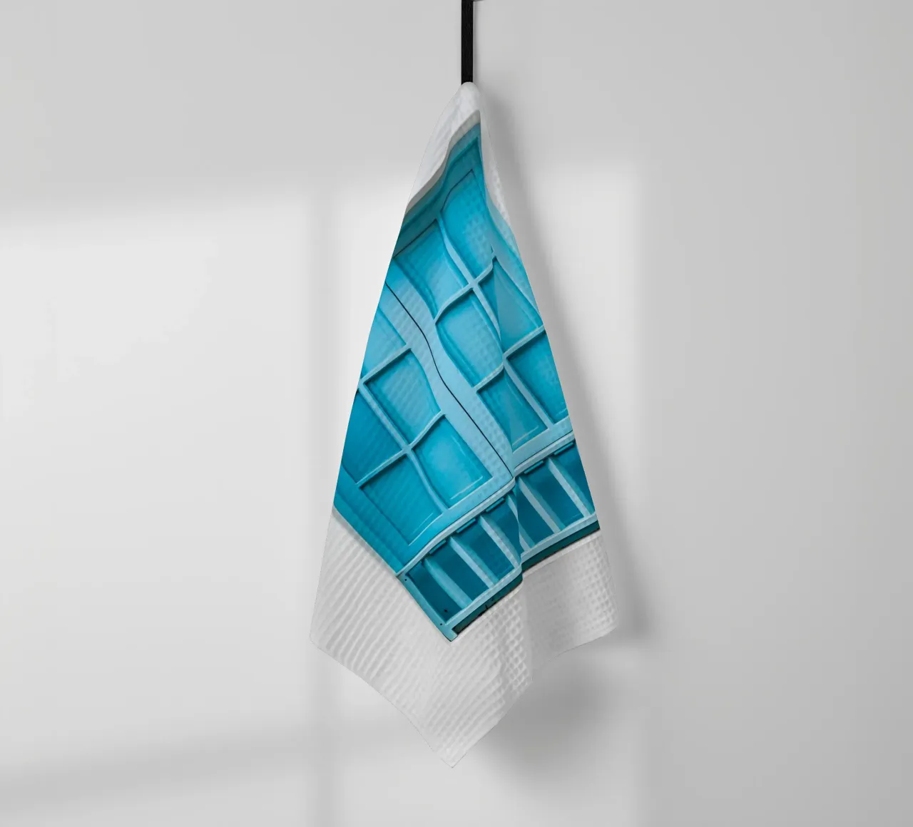 single window blue canovaccio da cucina da feny