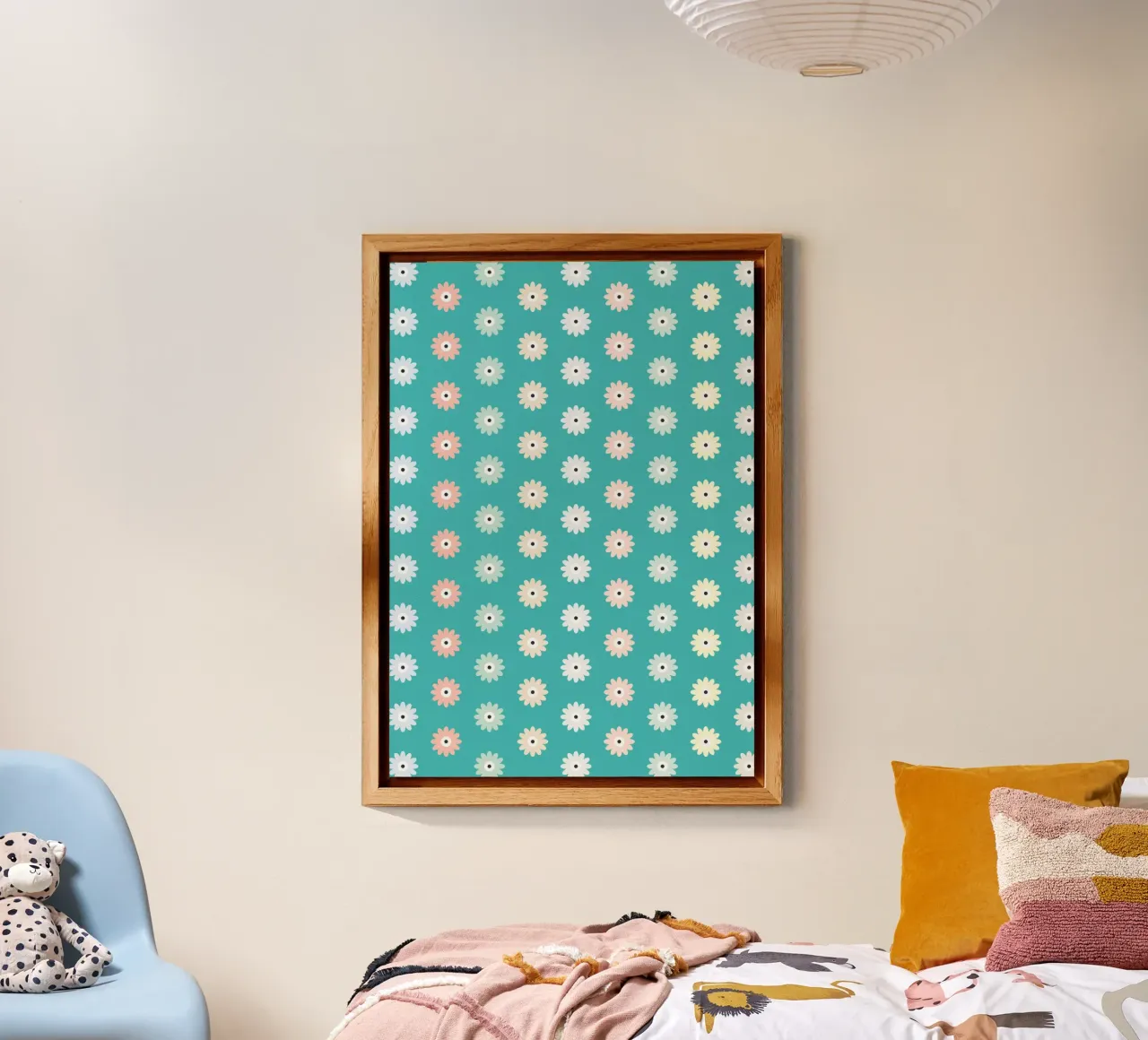 Floral Pattern Colourful #2 alluminio dibond da kathrinmay