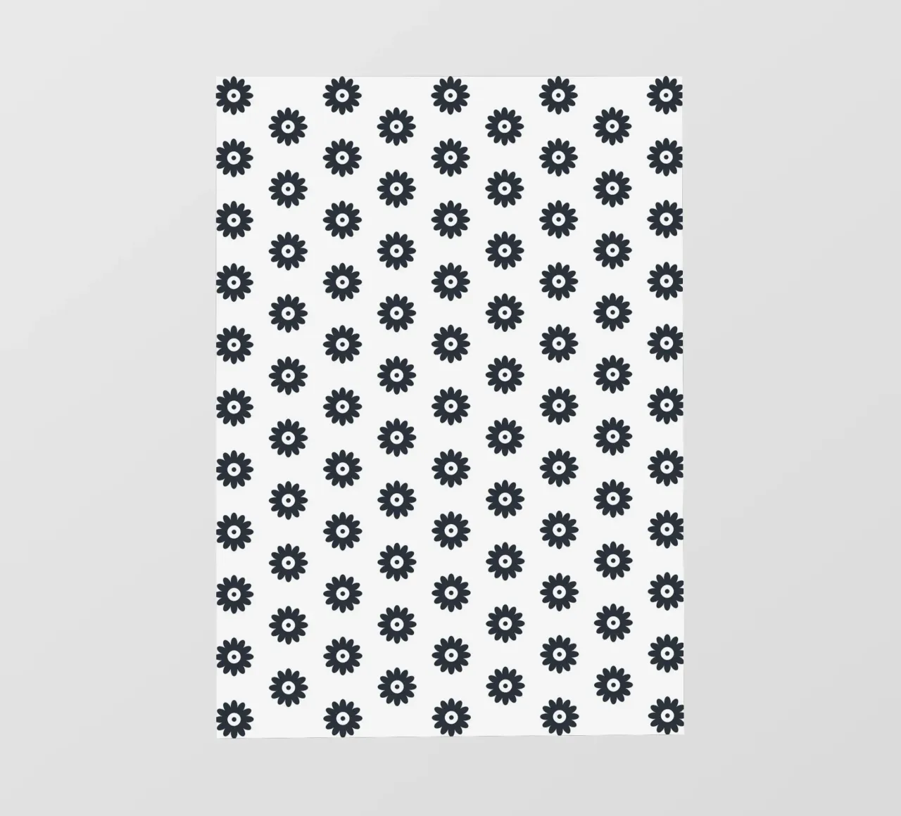 Floral Pattern Black and White #1 pellicola backlit da kathrinmay