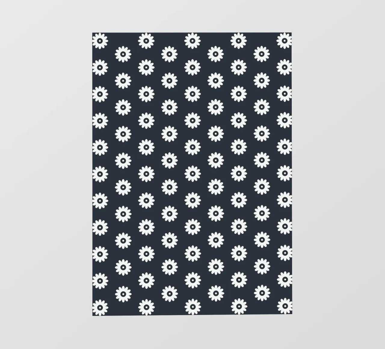 Floral Pattern Black and White #2 pellicola backlit da kathrinmay