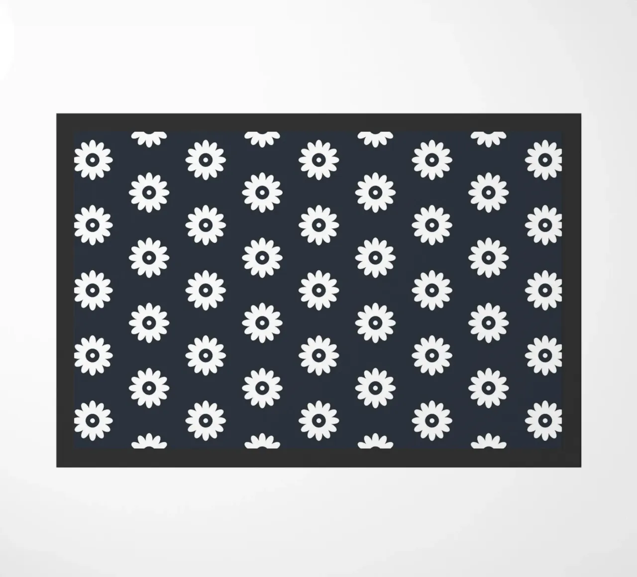 Floral Pattern Black and White #2 zerbino da kathrinmay
