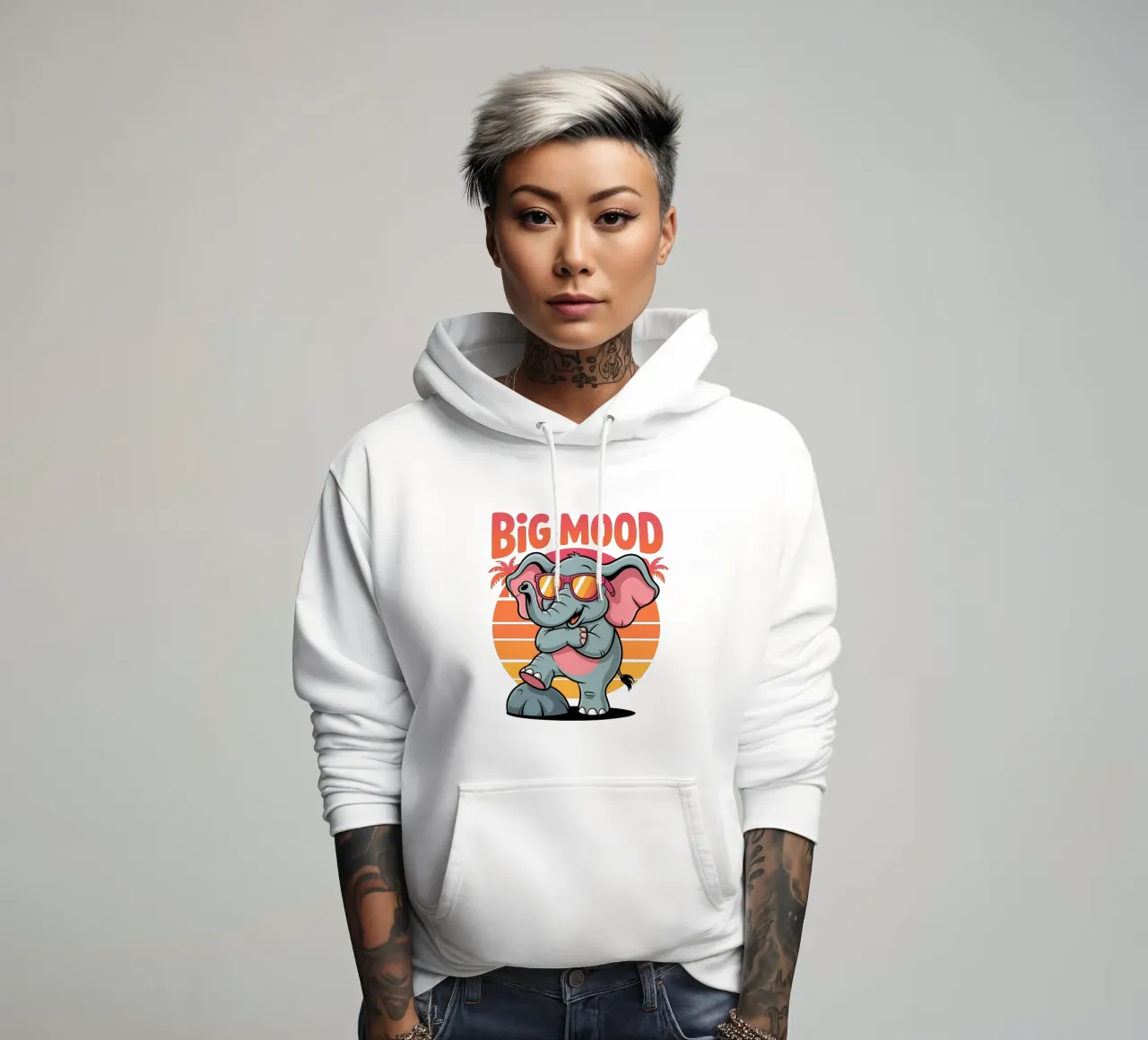 Bid Mood felpa con cappuccio da Shirtfantastisch