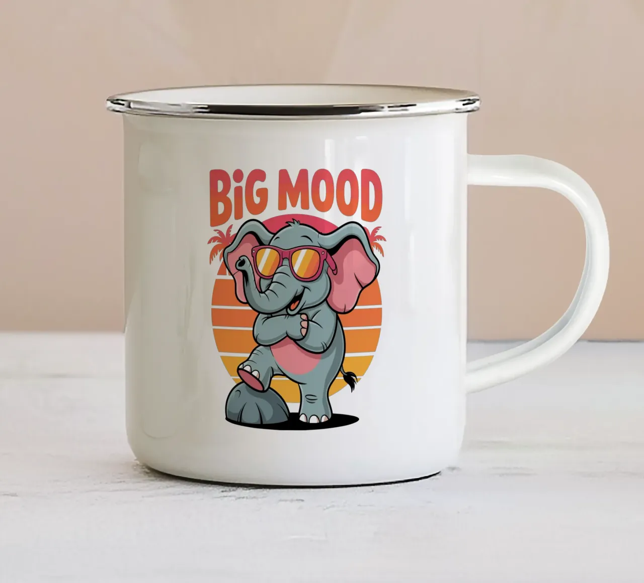 Bid Mood tazza in smalto da Shirtfantastisch