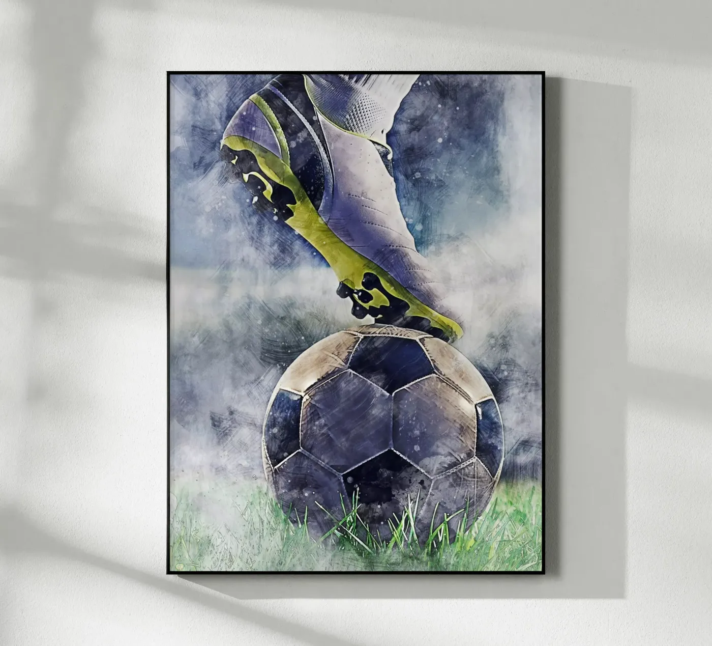 Football 8 acryl van Mateo