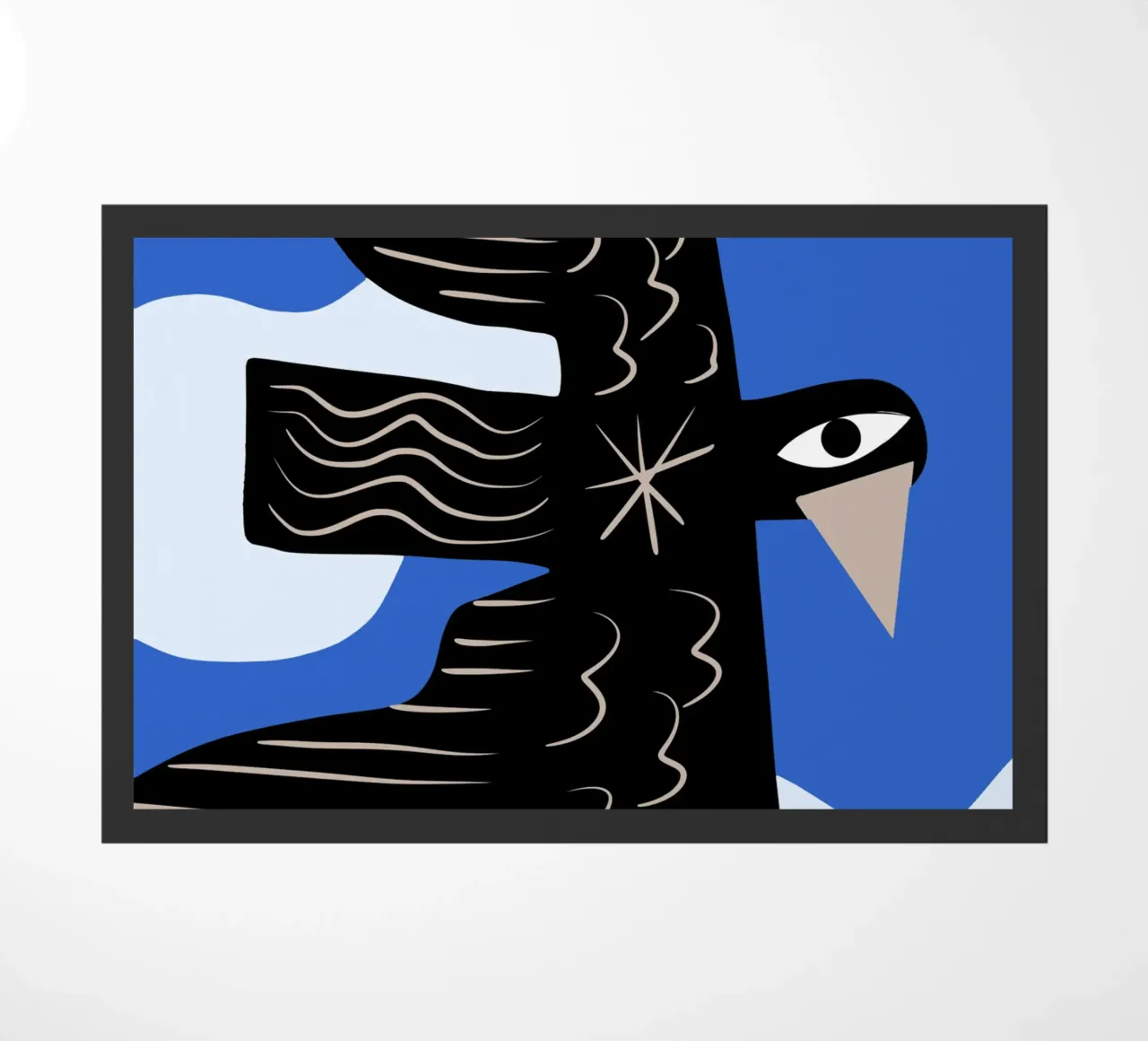 Uccello nero zerbino da Little Dean