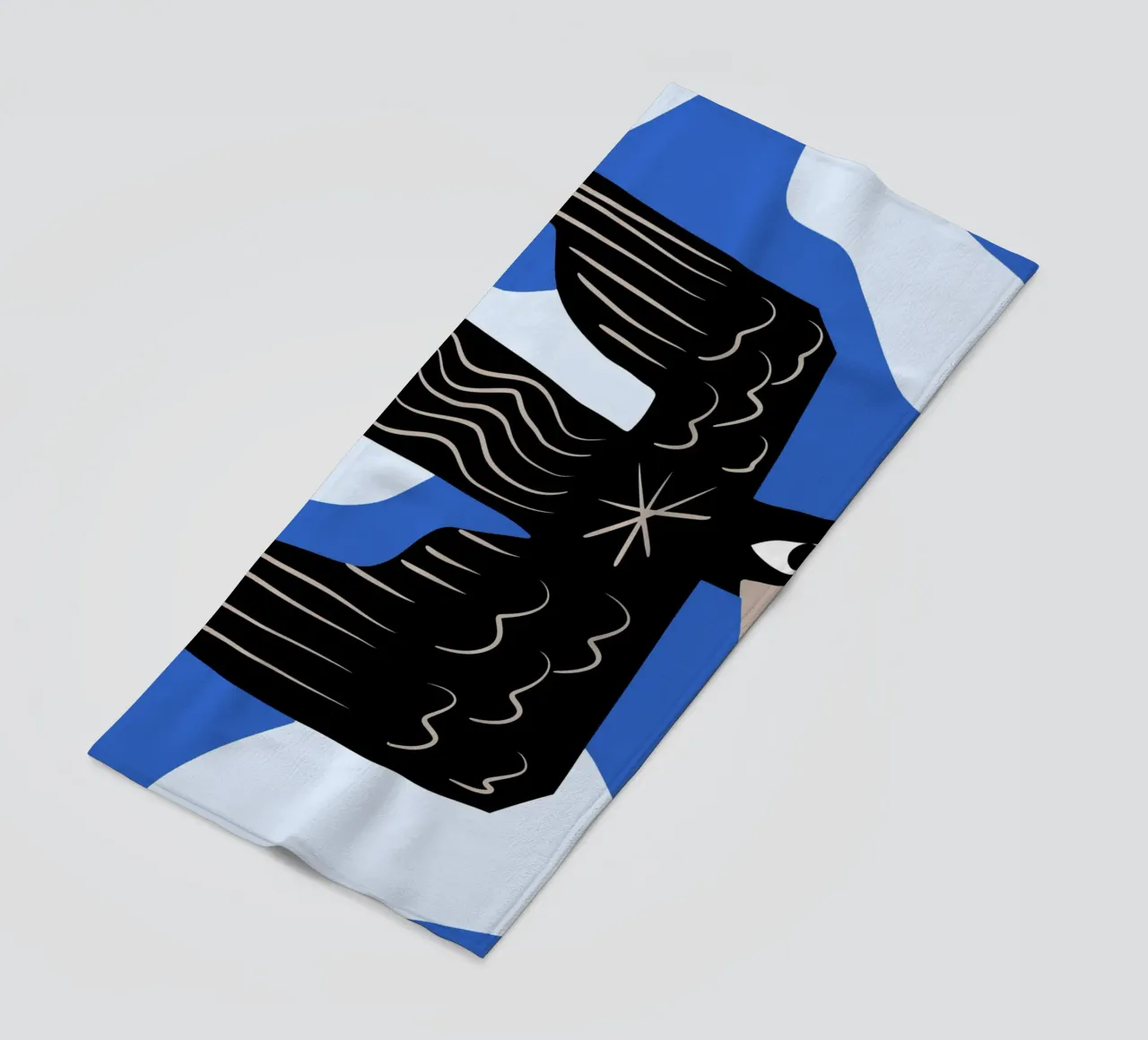 Uccello nero telo mare da Little Dean