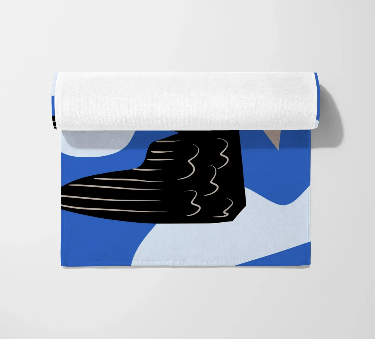 Uccello nero telo mare da Little Dean