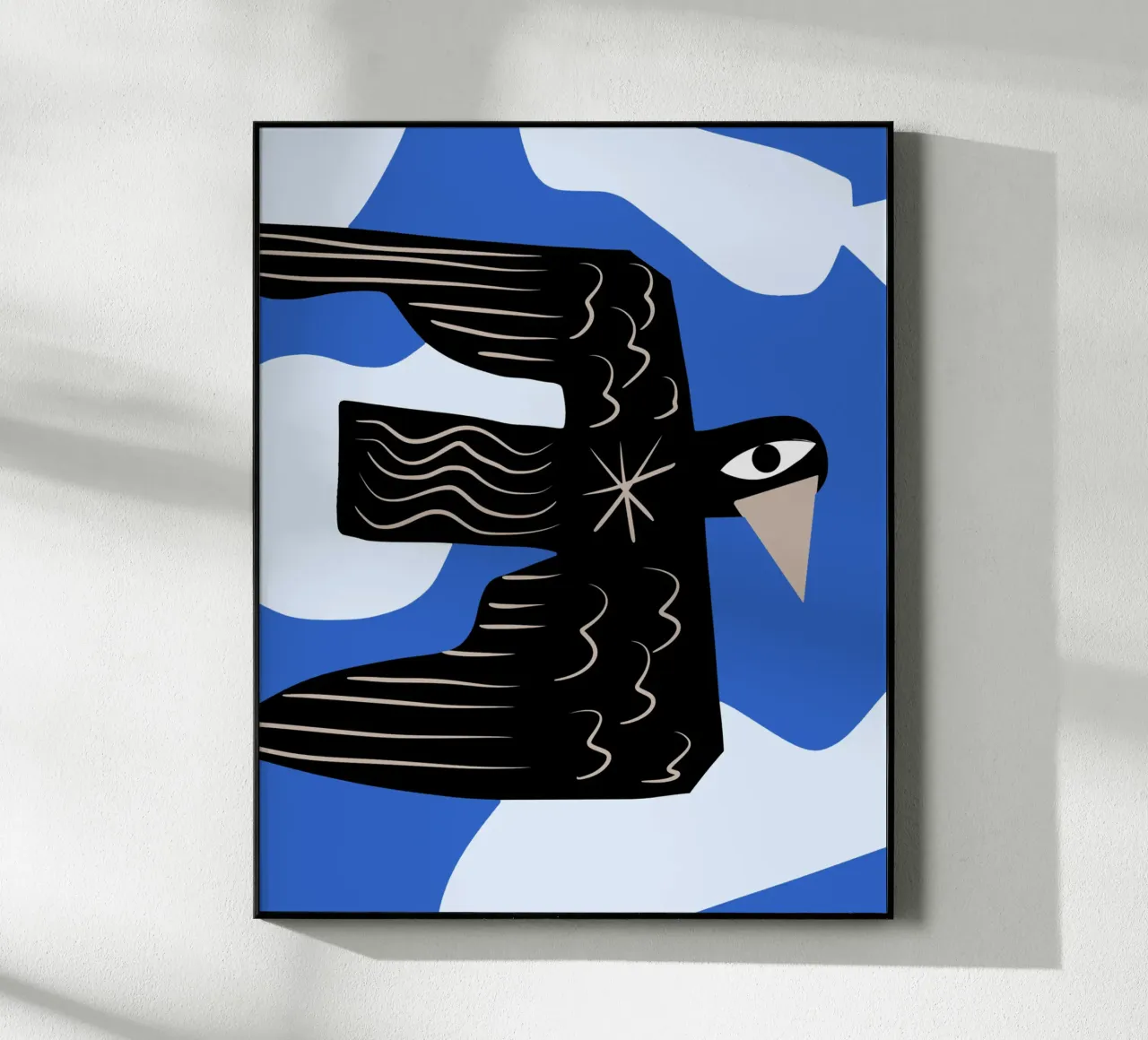 Uccello nero plexiglass da Little Dean