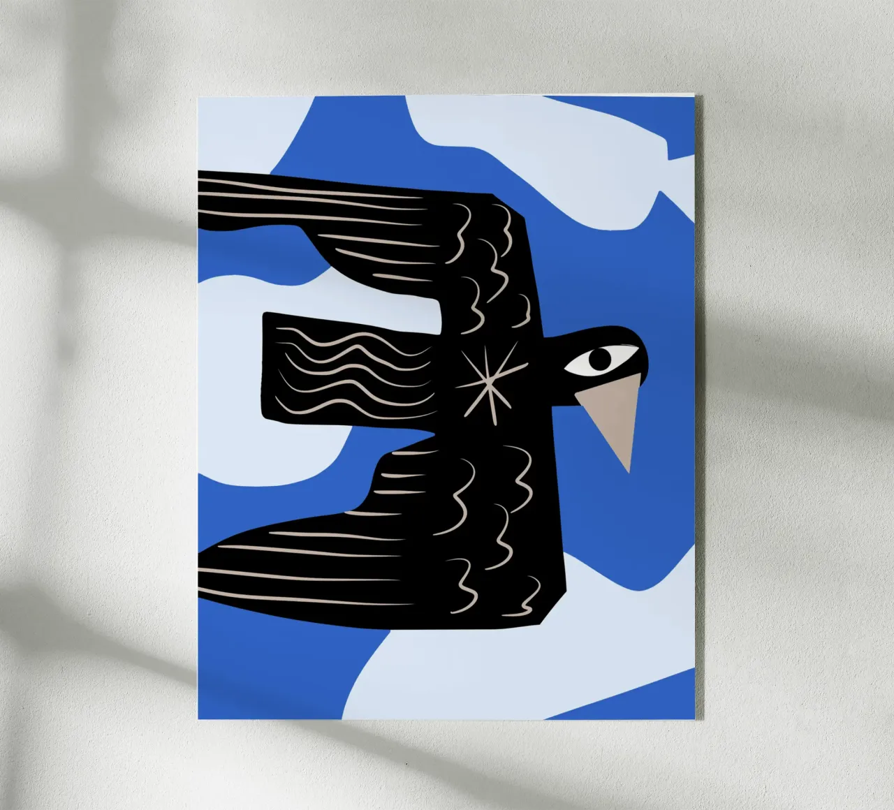 Uccello nero plexiglass da Little Dean