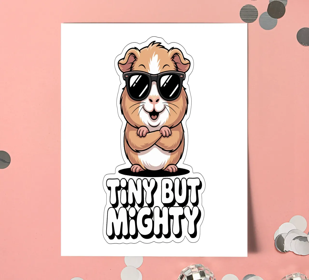 Tiny but Mighty foglio adesivo da Shirtfantastisch