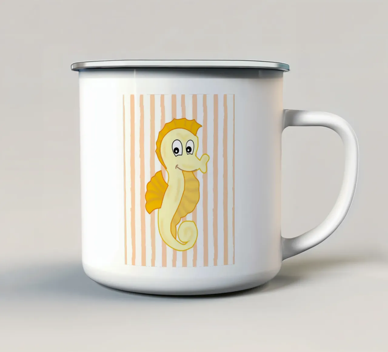 cute animal in striped 05 tazza in smalto da Creaton